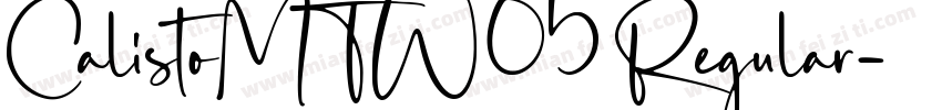 CalistoMTW05 Regular字体转换